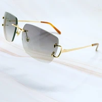 metal sunglasses rimless designer square oval sunglasses luxury mens sunglass carter sun glasses brand desinger shades for men