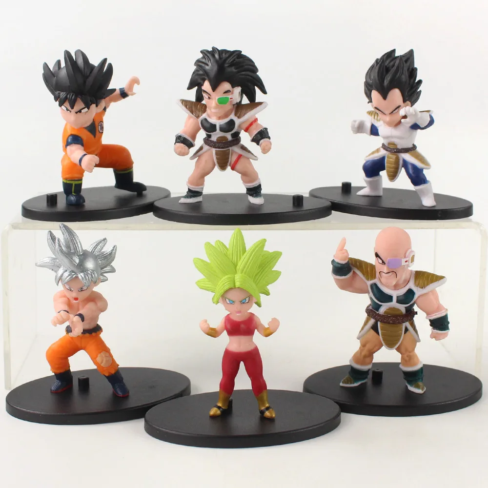 Фигурка героя аниме Dragon Ball Z 6 шт./компл. фигурка Сон Гоку Вегета IV наппа радитц