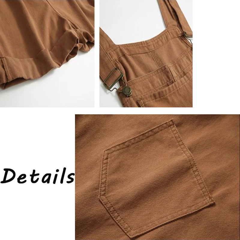 

Rompers Women Summer Solid Harajuku High Street All-match Elegant Casual Womens Loose Students Wide Leg Preppy Playsuits Femme