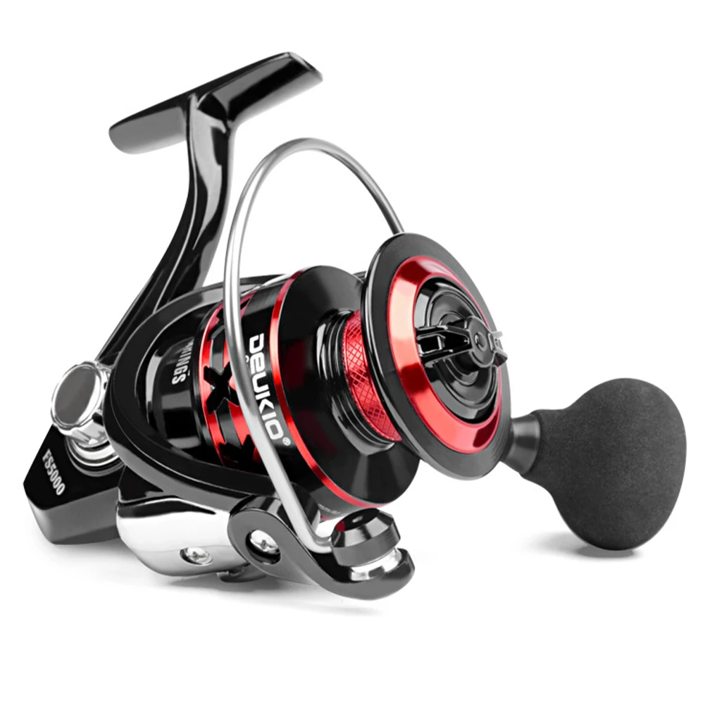 

Fishing Reel FS2000-7000 Spinning Reel 12kg Drag Metal Ball Grip Reel Fishing 5.0:1/4.7:1 Speed Metal Spool Coil Fishing Reel