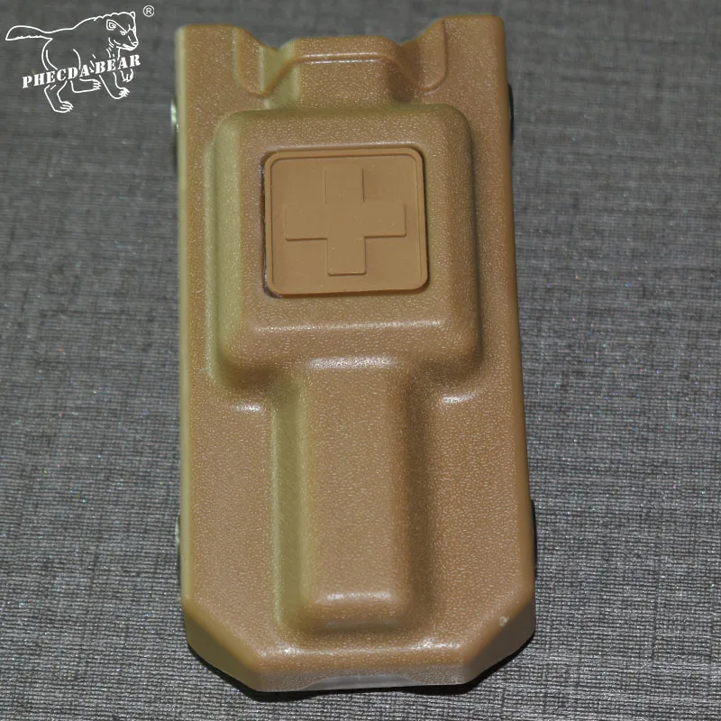 

Тактическая коробка для жгута, для улицы, быстросъемная, военная, медицинская сумка, аптечка, чехол, армейская коробка для выживания, жгут, к...