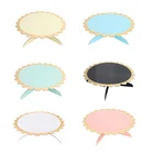 Украшение для торта на день рождения, украшения для свадебвечерние, бронзирующий однослойный бумажный десертный столик, подставка для торта