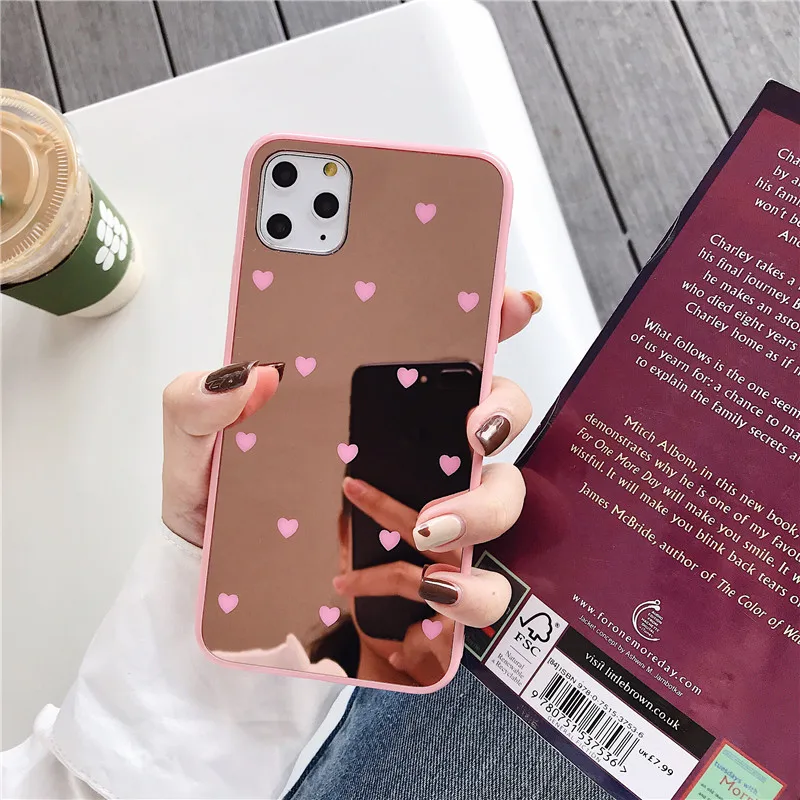 Роскошный ударопрочный зеркальный чехол для макияжа iPhone 11 Pro Max X 8 7 6 6s Plus XS MAX XR
