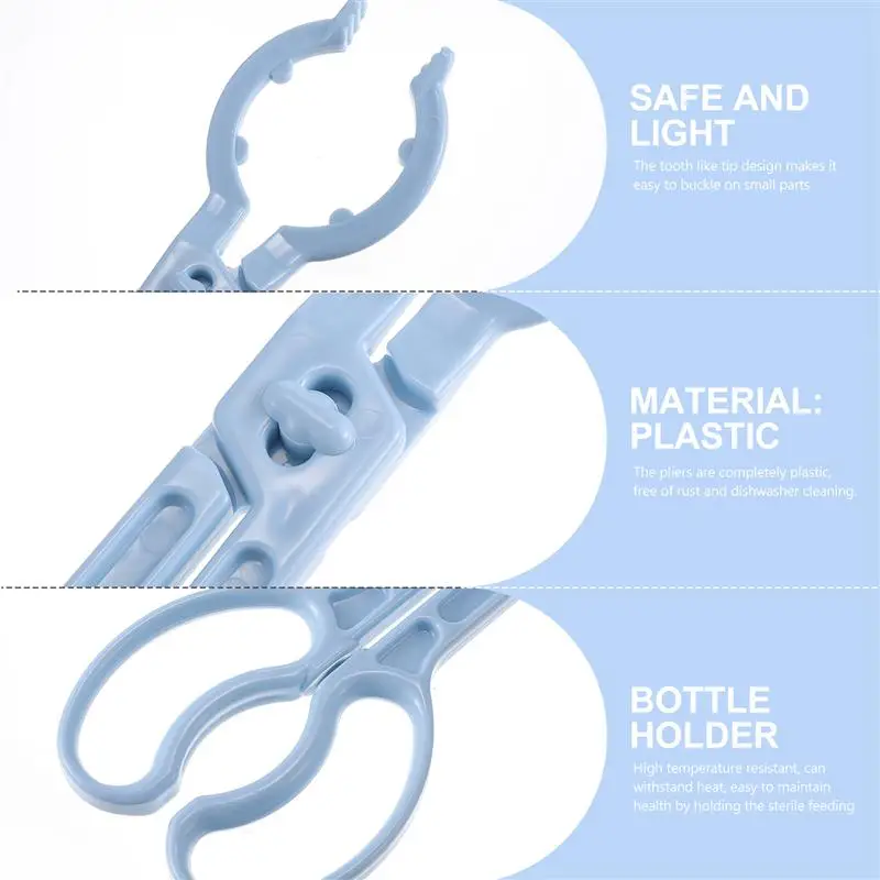 

3pcs Baby Feeding Milk Bottle Clamp Non-Slip Nursing Baby Hot Bottle Tong