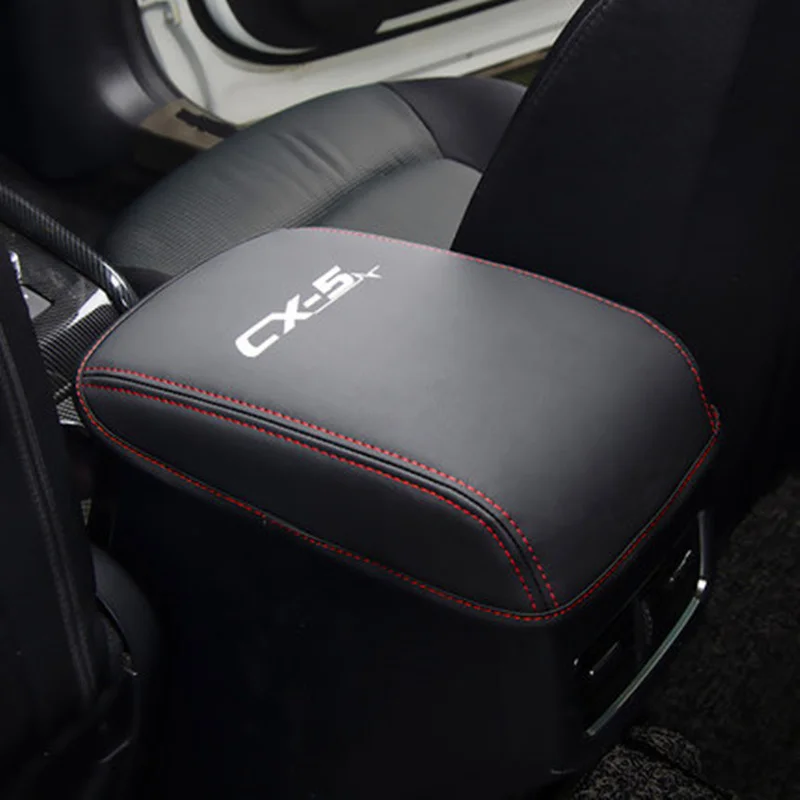 Для Mazda CX 5 CX5 2017 2018 2019 подлокотник коробка Защита PU кожаный коврик крышки