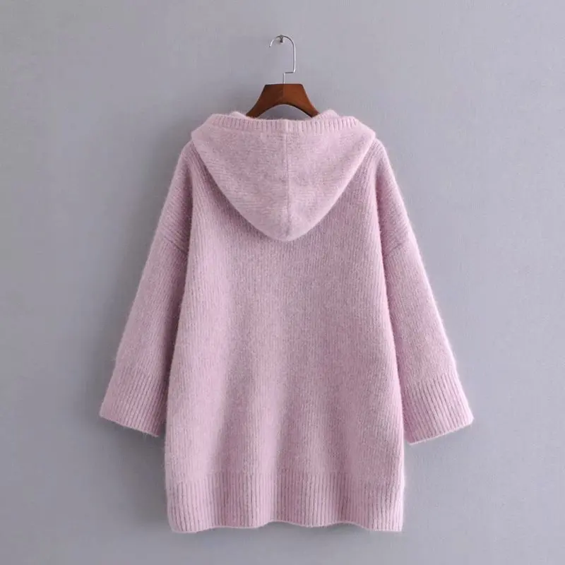 

Toppies Woman Knitted Pullover Dress Hooded Sweater dress Loose Oversize Sweatshirt Fashion Girls Jumpers