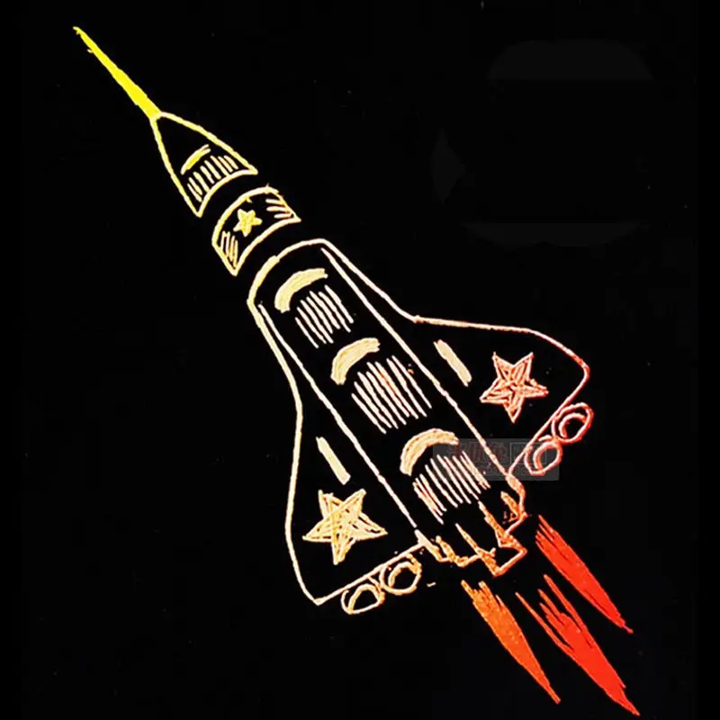 

10 PCS Size 18x25cm Scraping Drawing Paper Painting Learning Education Toys Environmental Magic Scratch Art Painting Paper