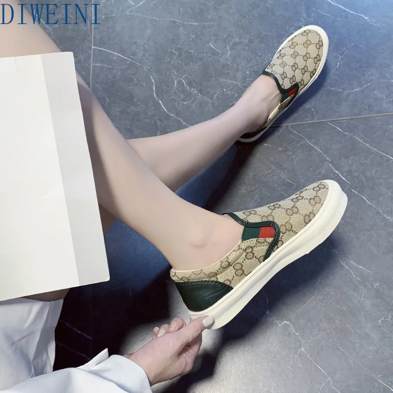 DIWEINI/весна осень 2020 лоферы Женская Студенческая обувь на плоской подошве женская