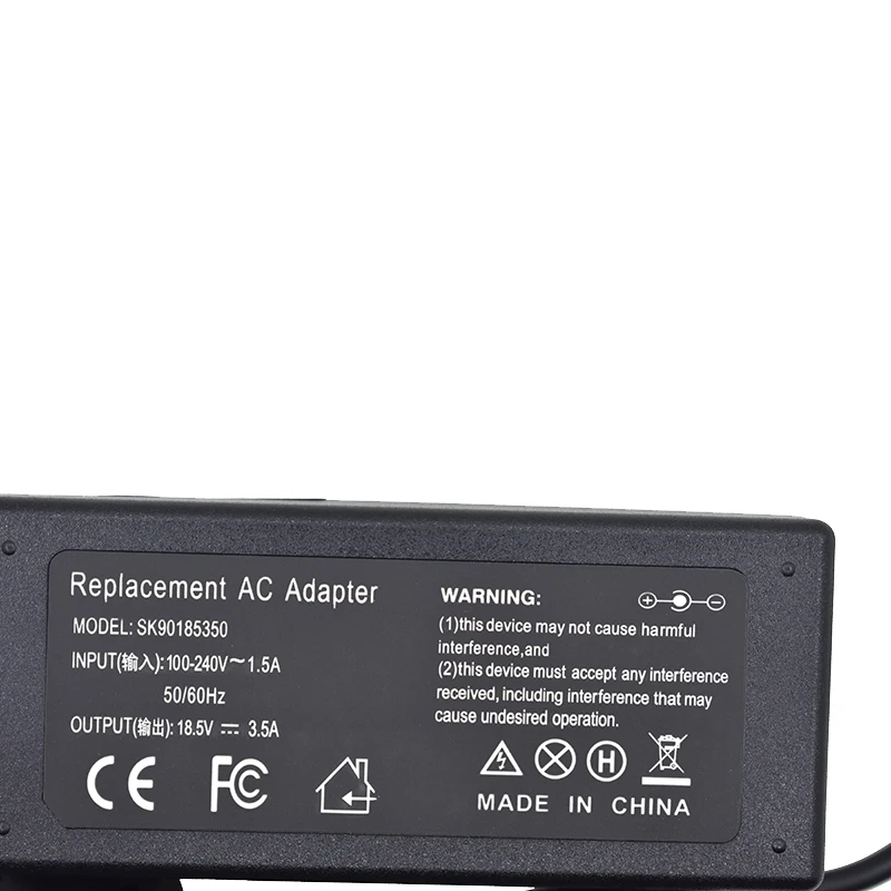HSW 18,5 V 3.5A 65W AC адаптер питания для ноутбука Зарядное устройство для hp 250255 G1; для hp ProBook 430440450455645655 G1 CQ62 G62