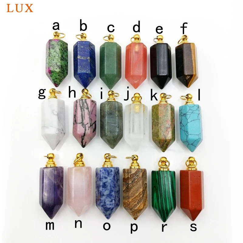 Натуральные драгоценные камни камень подвеска в виде бутылочки парфюма Роза quartzs