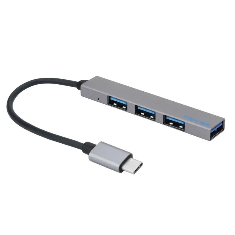 Сверхтонкий мини-порт Type-C-4 usb-хаб Usb 3 0 концентратор интерфейс питания для