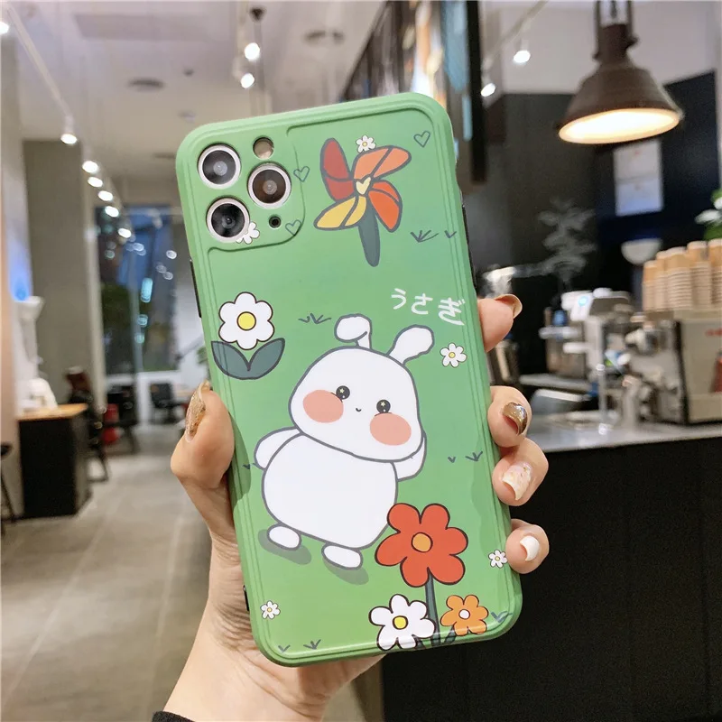 Cartoon Flower Soft TPU Phone Case For iPhone X XR XS MAX 11 PRO 8 7 Plus Ant- Fall Silicone Cover Fundas Couque | Мобильные