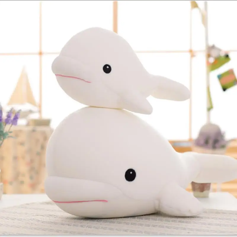 26 65 см забавная мягкая белая акула плюшевая игрушка набивная Милая подушка для