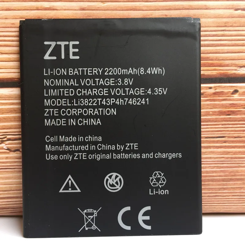 

New Original 2200mAh Li3822T43P4h746241 For ZTE Blade L4 Pro A465 A475 TWM Amazing X3s A315 Battery