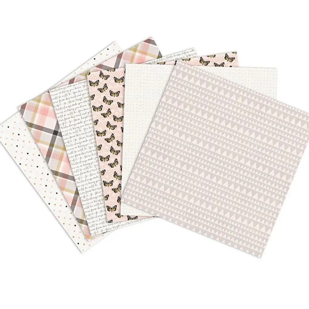 24PCS/Set Paper Craft DIY Photo Album Scrapbook Account Card Making Background 6 Inch Single-Sided Pattern | Дом и сад