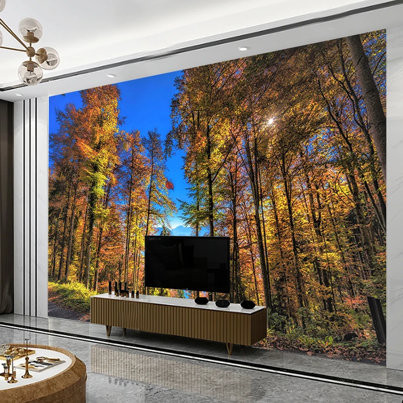 Настенная 3D наклейка на заказ фреска из нетканого материала с изображением