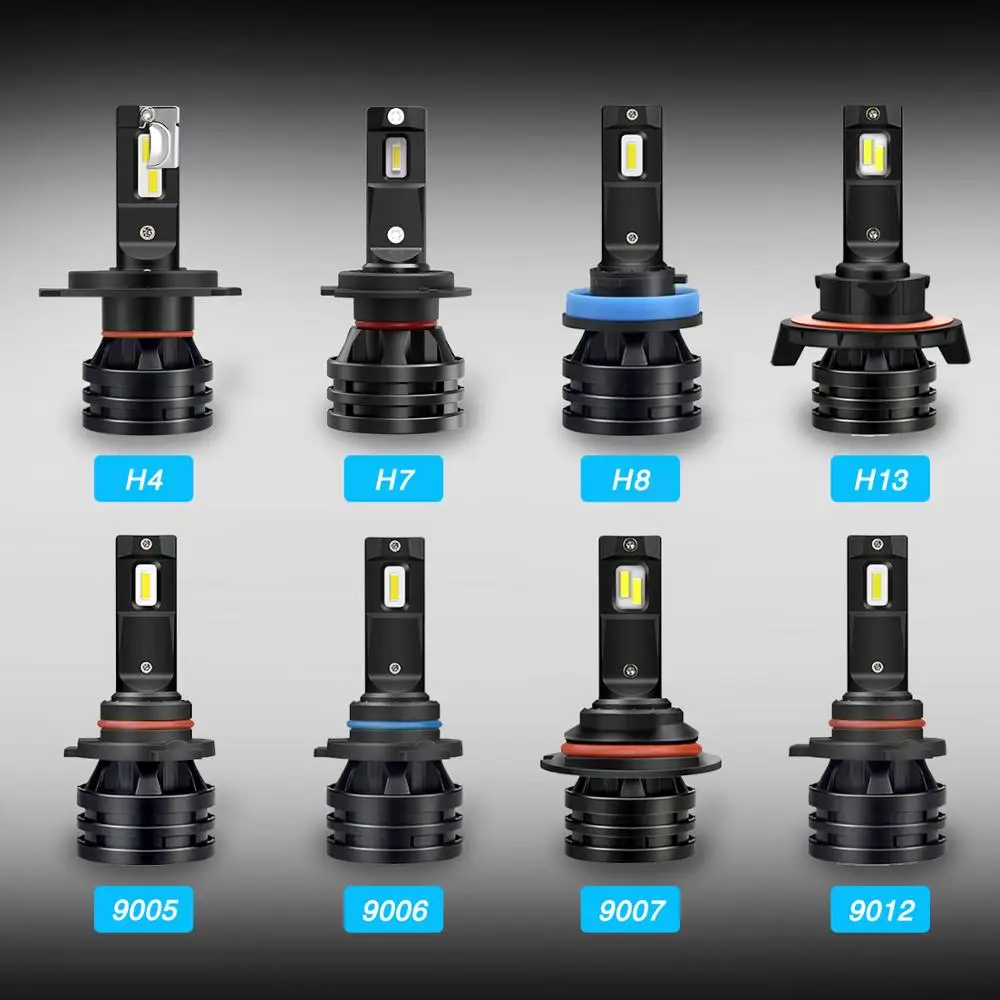

M2 LED H7 9012 HIR2 LED H4 Bulb H11 H8 H9 Car LED Headlight Bulb 12000Lm 9005 9006 Auto LED Headlamp HB3 HB4 6500K White