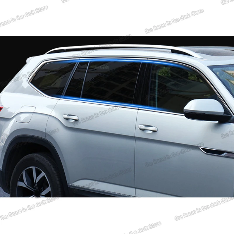 Lsrtw2017 для Volkswagen Atlas Teramont Vw хромированные аксессуары окон автомобиля 2017 2018 2019