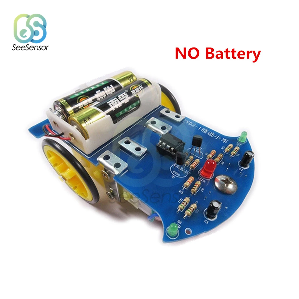 

D2-1 Intelligent Tracking Line Smart Car DIY Kit TT Motor Smart Patrol Automobile Parts DIY Electronic Toy