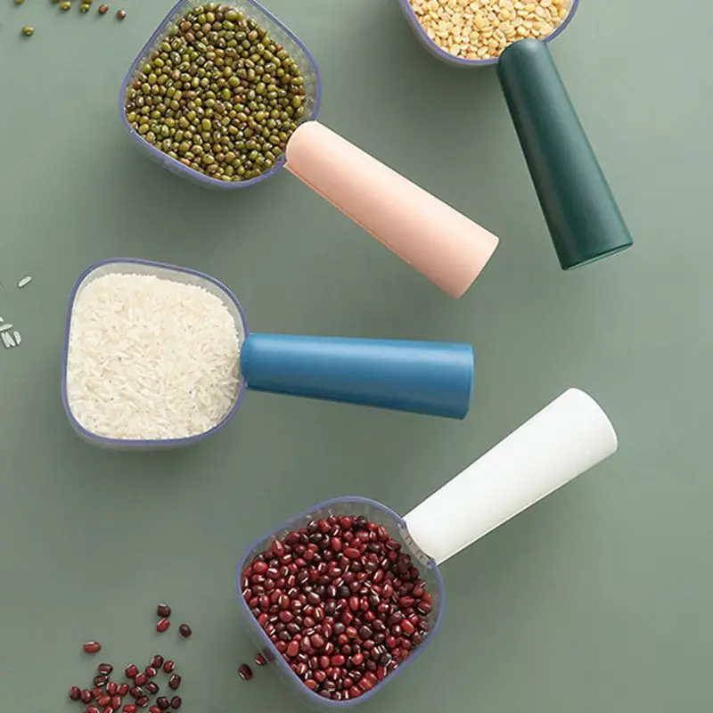 

Rice Shovel Flour Scoop Measuring Spoons Cake Baking Flour Measuring Cups Large Capacity Sealing Spoon Kitchen Cooking Tools