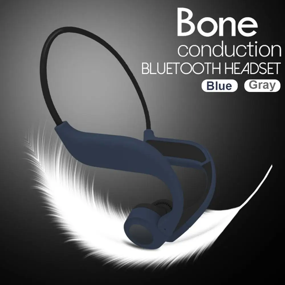 X9 bone conduction Bluetooth headset IPx5 Waterproof built-in 8GB memory dual MIC noise reduction sports riding bone headphones |