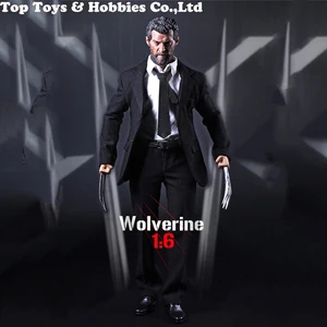16 старый Логан костюм, обувь и когти одежда комплект Хью Джекман дядя волк пожилых 12 дюймов DIY голова Костюм Фигурки