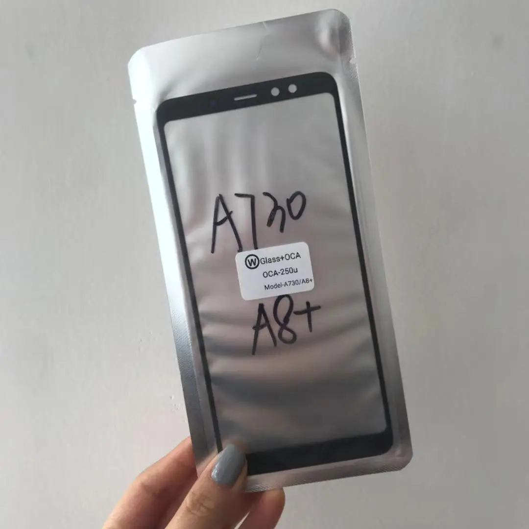 10 шт. передние стеклянные линзы с клеем OCA для Samsung Galaxy A40 A50 A70 A10 A20 A30 A51 A71 A10s A30s