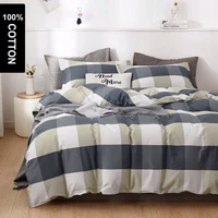 24 colors 4pcs bedding set 100 cotton duvet cover flat sheet pillowcases without filler eco printed bed textile