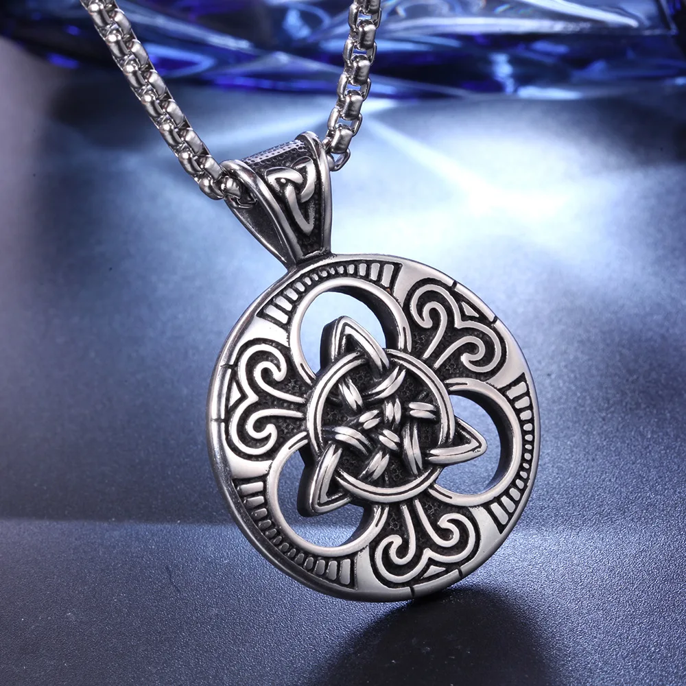 Мужское ожерелье из нержавеющей стали скандинавский Викинг винтажное