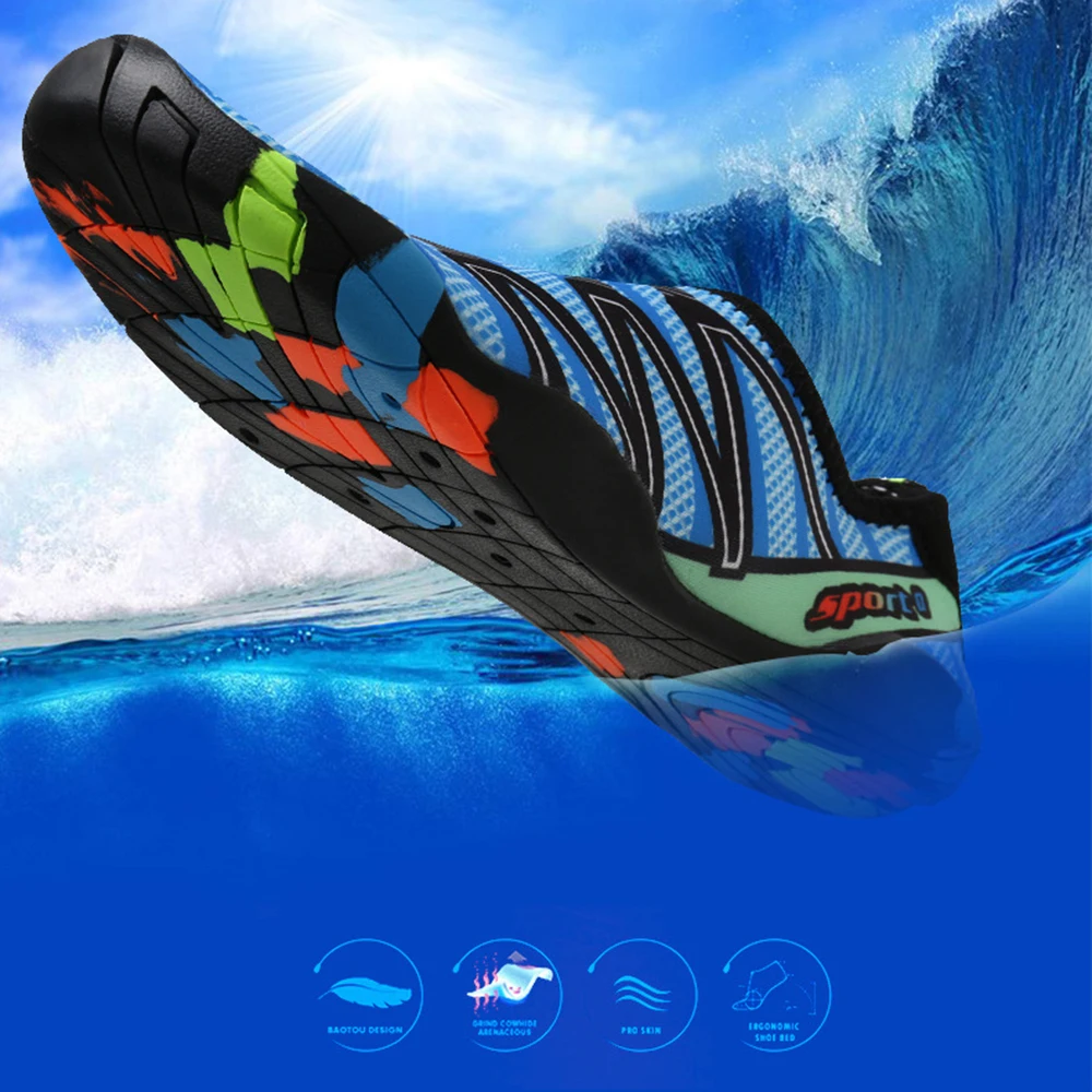 

Men Women Shoes Sneakers Barefoot Quick Dry Beach Shoes Swimming Bicycle Footwear Outdoor Breathable Upstream Shoes Unisex