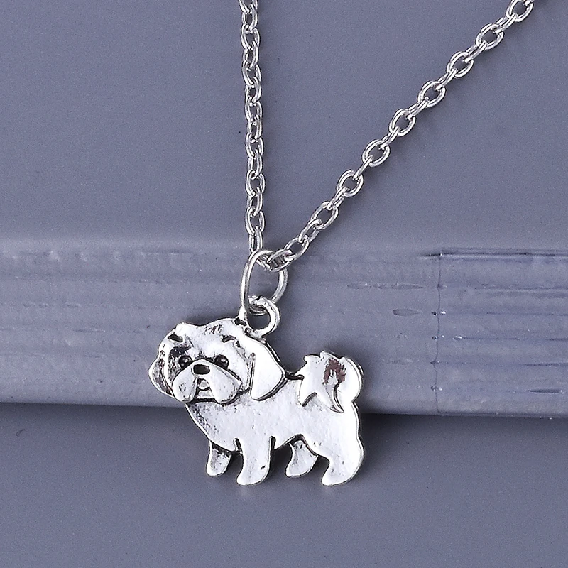 Высококачественное богемное античное ожерелье Shih Tzu богемское колье массивные