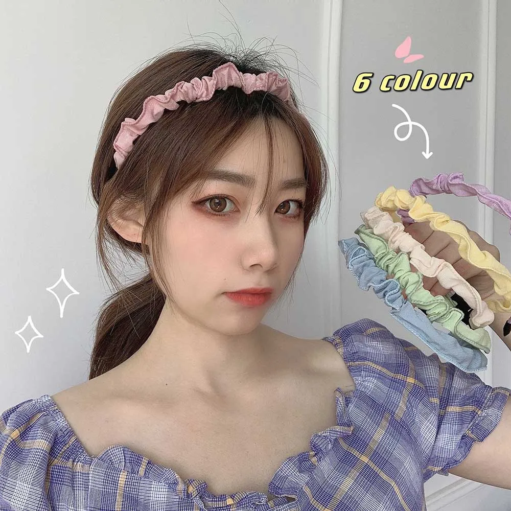 

New Summer Candy Color Thin Simple Hairband Women Girls Headband Hair Hoop Bands New Fashion Hair Accessories Opaska Do Wlosow