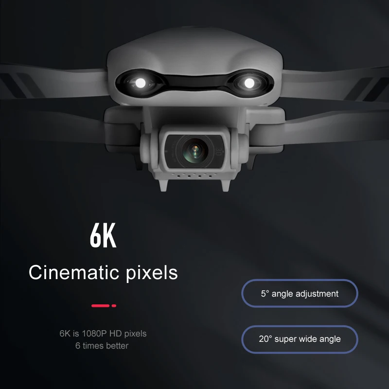 2021 Новый F10 Дрон 4K HD Двойная камера с GPS 5G WIFI широкоугольный FPV передача в реальном