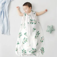 dropshipping summer customized cotton sleeping bags for newborns from 0 baby boy girl muslin wearable blanket baby accessories