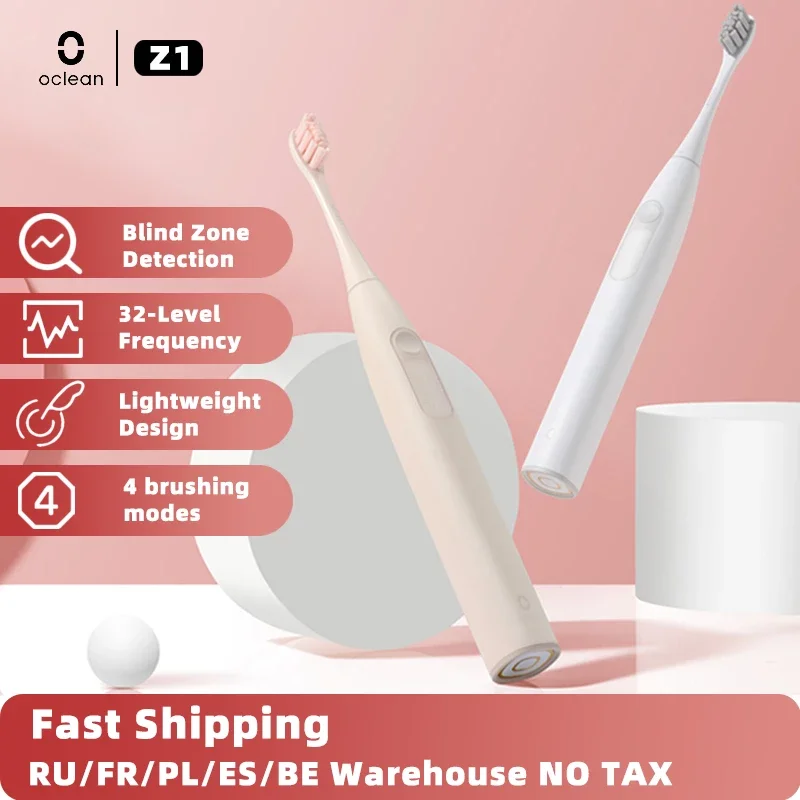 

Oclean Z1 Sonic Electric Toothbrush Adult IPX7 Waterproof USB Ultrasonic Automatic Fast Charge With 3 Cleaning Modes Toothbrush