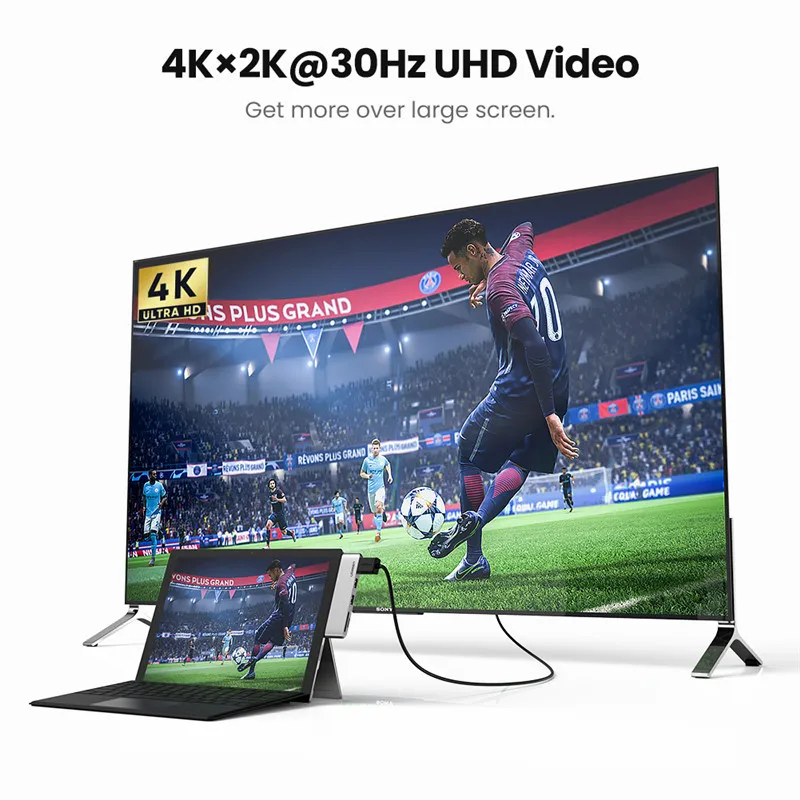 USB 3 0 концентратор Ugreen мульти к порт HDMI SD/TF док станция для Microsoft Surface Pro 4/5/6