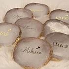 Персонализированные подставки для стола, палитра для ногтевого дизайна, пластина для демонстрации ювелирных изделий из смолы, индивидуальная витрина для колец и серег, сувениры для девичвечерние