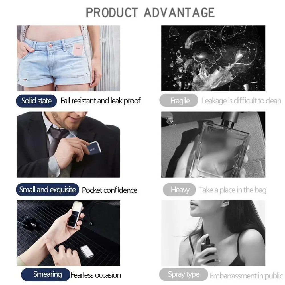 

Square Box Perfume Edt Ept Balm Body Fragrance Portable Women Essential Floral Perfume Oil For Men Skin Care A7R6