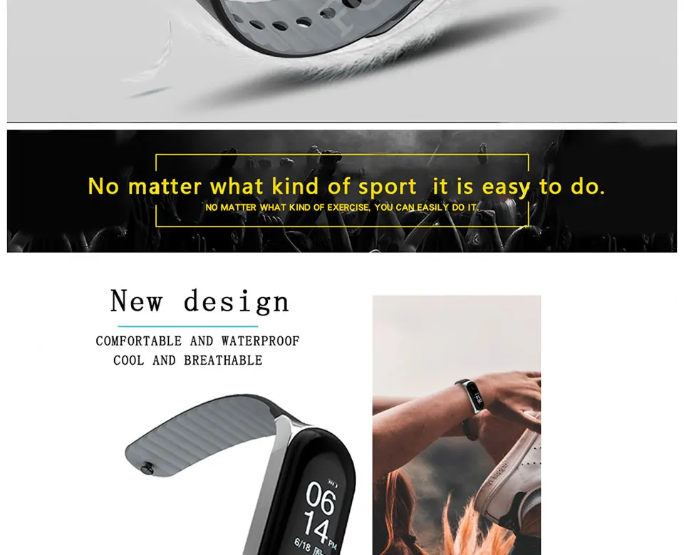 FGCLSY mi Band 4 3 спортивный ремешок для xiaomi mi band 4 3 силиконовый ремешок на запястье аксессуары браслет металлический слот для xiaomi mi band 4