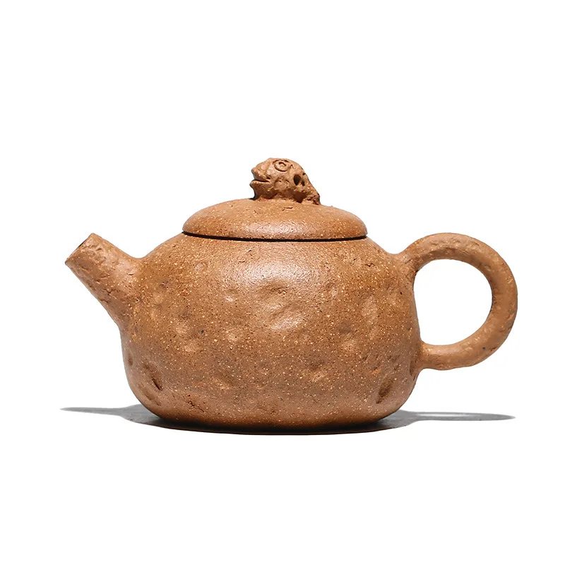 

Crab segment purple clay teapot Li Haiyan Golden Toad spring teapot handmade sand in the rain