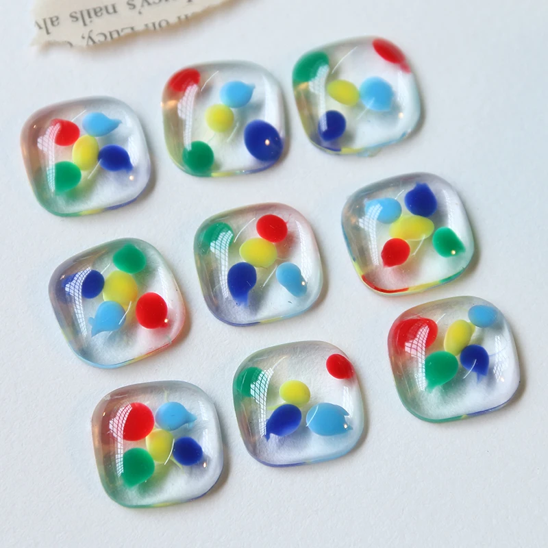 

Transparent colored square earring,jewelry accessories,resin,jewelry findings,diy pendant,hand made,jewelry making,diy earrings,