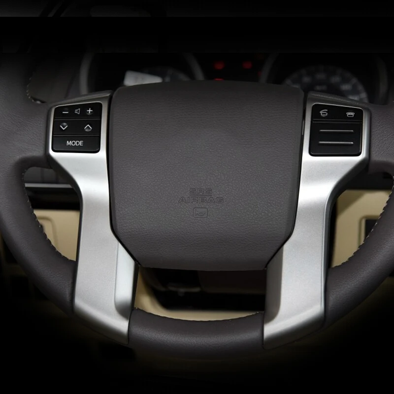 АБС матовая для Toyota Land Cruiser 150 Prado LC150 FJ150 2010-2018 внутренняя отделка рулевого колеса автомобиля.