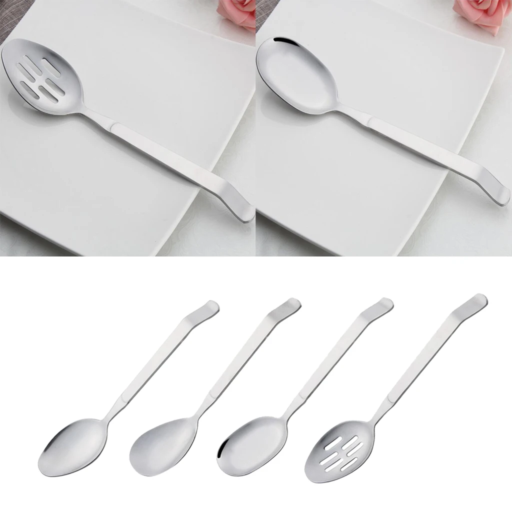 

Stainless Steel Spoon Colander Ladle for Dining and Serving – Durable Eco-friendly Safe - Kitchen Cooking Utensils Tool