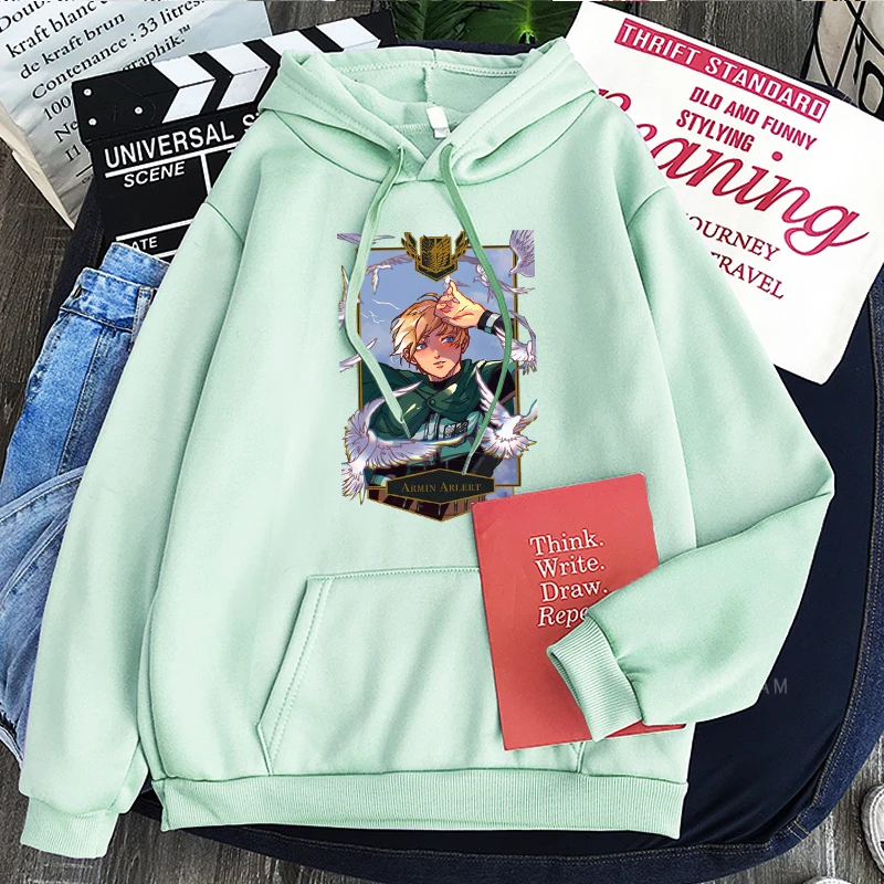 Толстовки унисекс из аниме атака на Титанов с длинным рукавом - купить по