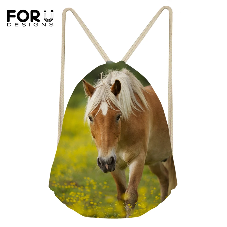 FORUDESIGNS/модные мини-сумки с рисунками маленьких цветов лошади карманами животных