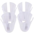 4 шт.компл. конусный держатель с резьбой оверлокер швейный оверлок прочный пластиковый белый швейный инструмент Аксессуары 3,2 см X 3,8 см