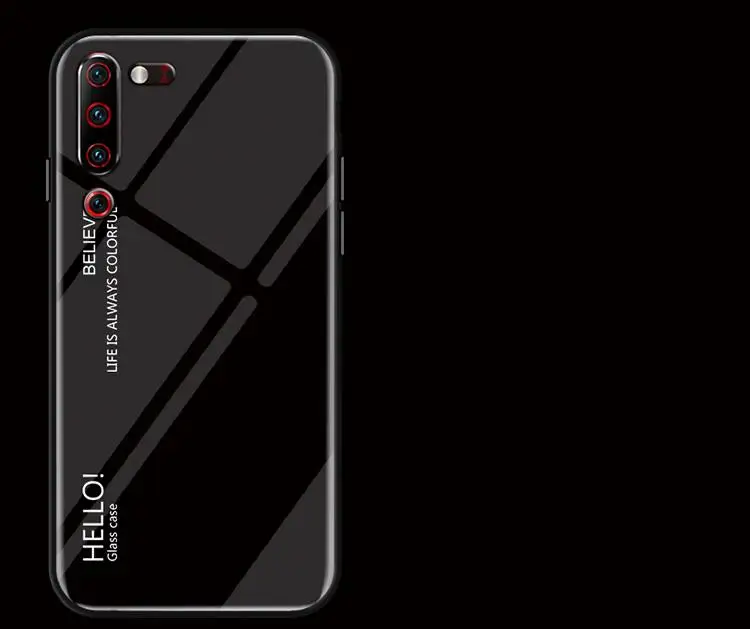 Для lenovo Z6 Pro Lite чехол модный жесткий закаленное стекло роскошный градиент задняя крышка чехол для lenovo Z5S Z6lite Z6Pro чехол для телефона