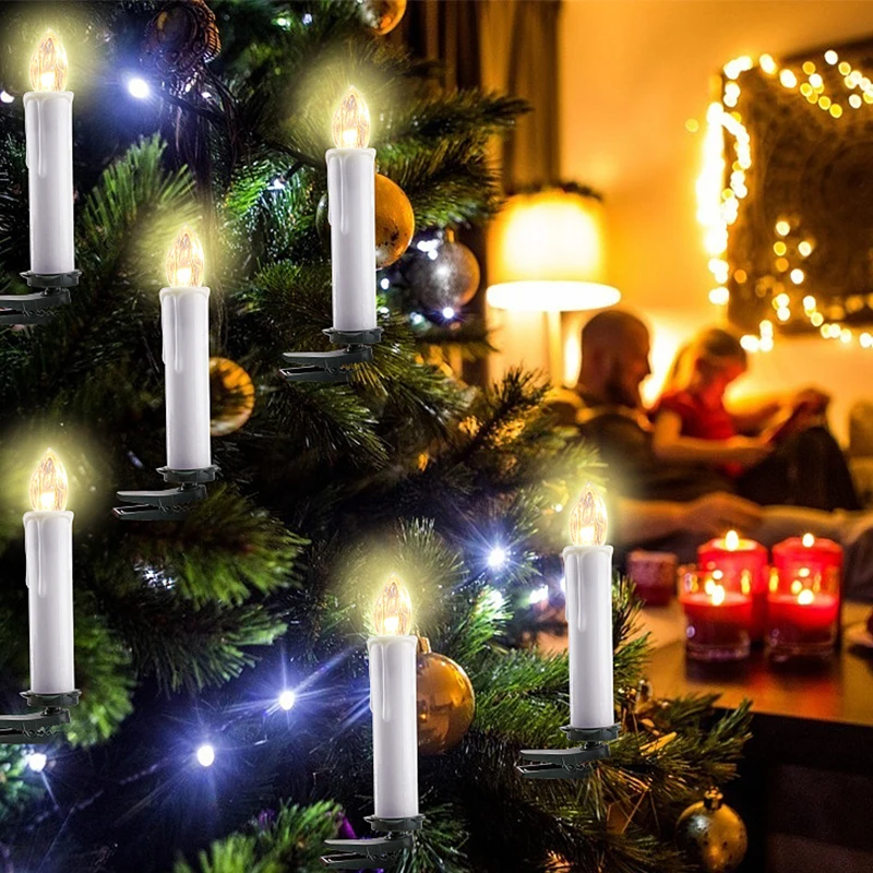led candles light flameless remote cвечи velas شموع for home dinner party christmas tree candle decoration lam