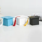 10 шт. бумажная шляпа доктора упаковка докторская шляпа торжество холостяцкая Кепка Выпускной конфетная коробка вечерние подарочные сумки с кисточками