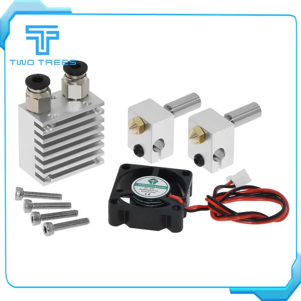 3D Chimera Hotend комплект 2 в из экструдера мульти экструзия все металлические V6 двойной